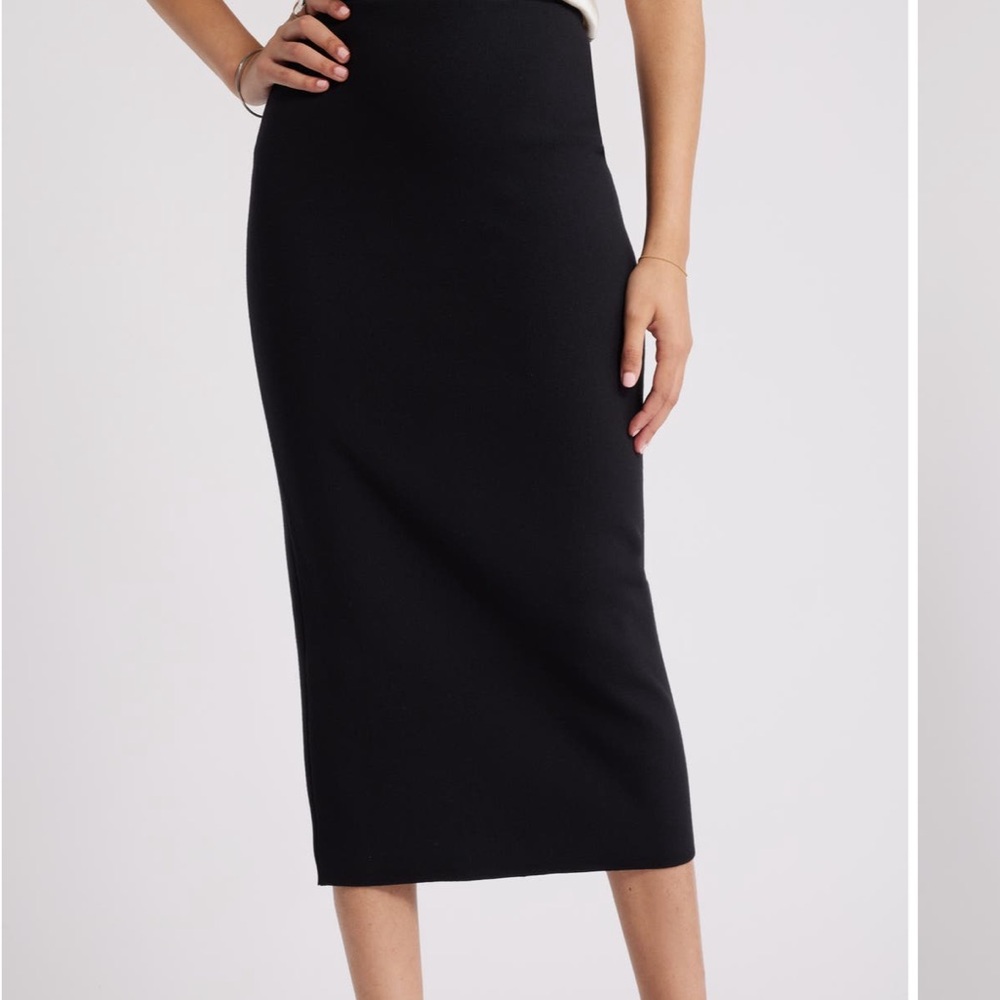 Open Edit Luxe Sculpt Maxi Skirt